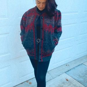 Vintage knit bomber